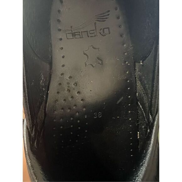 Dansko oiled black clog Sz 38 - Picture 8 of 8